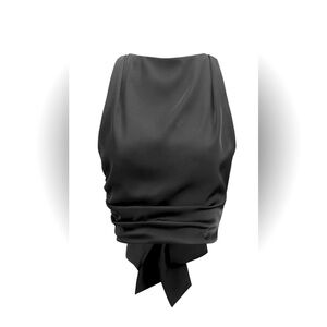 Cowl Neck Open Back Top